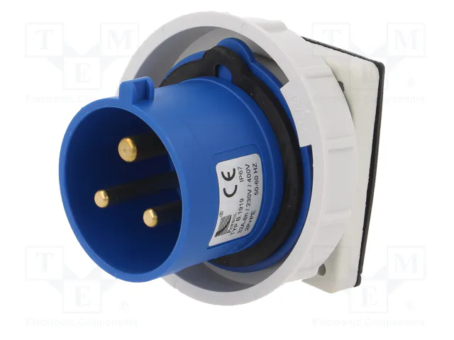 PAWBOL Connecteur d'alimentation AC mâle 32A 400V AC IP67 PAWBOL Connecteur d'alimentation AC mâle 32A 400V AC IP67