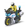 Smoby Moto à friction Guardia Civil avec figurine, lumière et son 17 cm