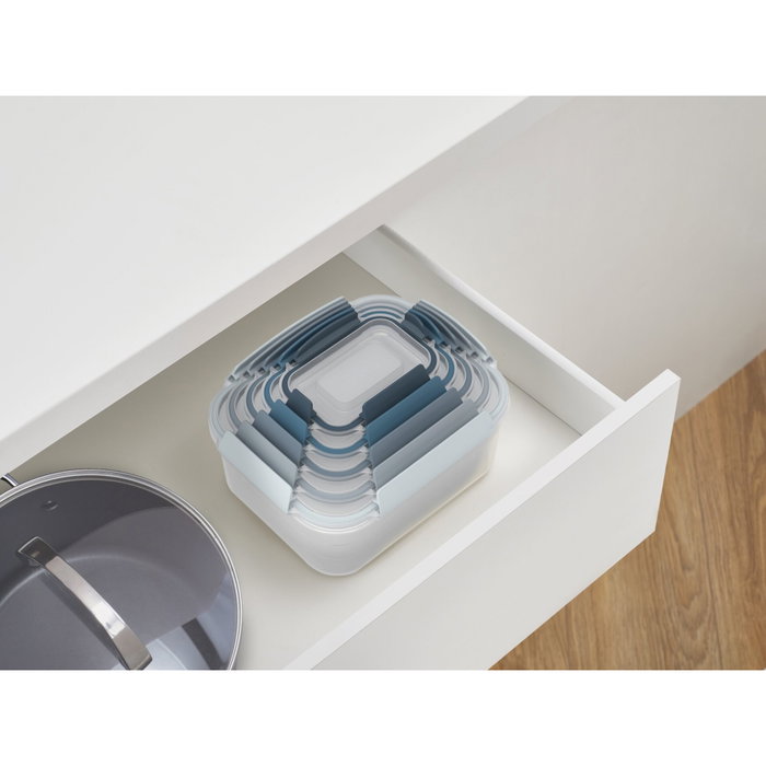 Joseph Joseph Nest Lock Ensemble de 5 Boîtes de Conservation Bleu