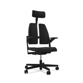 Nowy Styl Xilium Chaise de bureau noire avec mécanisme synchro et accoudoirs 3D