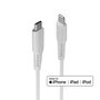 Lindy Câble USB Type C vers Lightning MFi Blanc 1m, pour iPhone, iPad, charge rapide et synchronisation de données, certifié Apple
