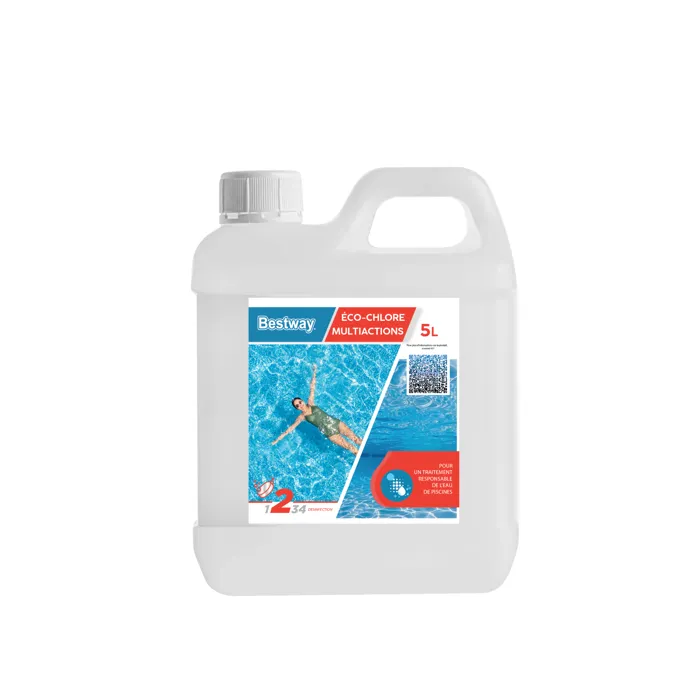 Bestway 20852 Traitement chlore multi-actions Eco-chlore 5L pour piscine Bestway 20852 Traitement chlore multi-actions Eco-chlore 5L pour piscine