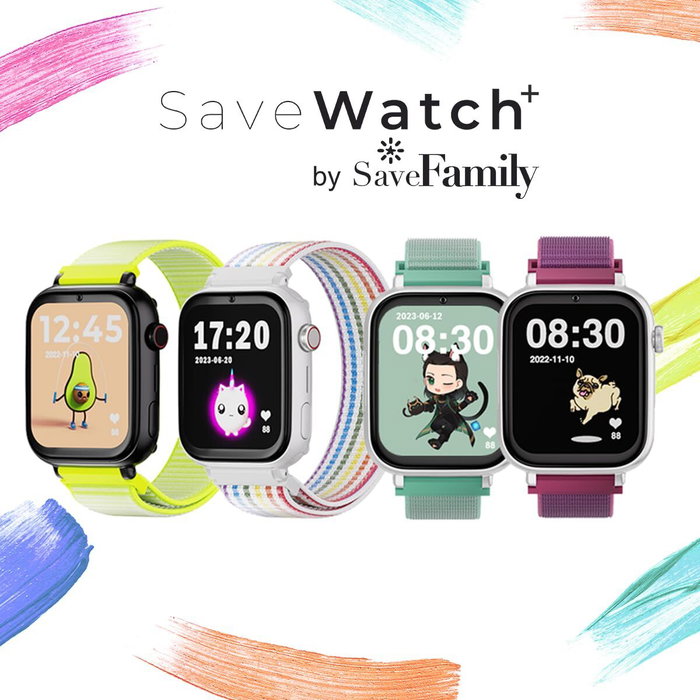 Montre intelligente Save Family SW+B.CTF Violet Argenté Framboise