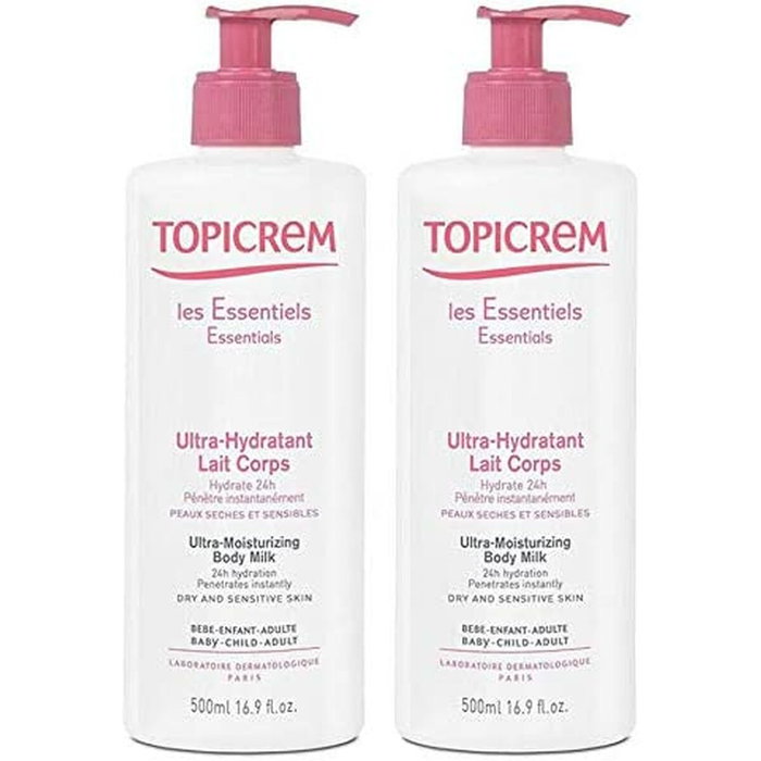 Topicrem UH Lait corporel ultra-hydratant pack 2 x 500 ml