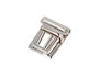 Innspiro Broche Tupi Rectangulaire Acier Nickelé 31x27 mm, Lot de 2