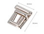Innspiro Broche Tupi Rectangulaire Acier Nickelé 31x27 mm, Lot de 2