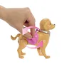 Mattel - JJB46 - Poupée Barbie avec Chiot Interactif qui Marche, Fait ses Besoins, Accessoires Inclus