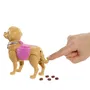 Mattel - JJB46 - Poupée Barbie avec Chiot Interactif qui Marche, Fait ses Besoins, Accessoires Inclus