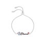 PEERS HARDY Bracelet argent 'Ohana' avec motif Stitch Disney, fermoir à donut et émail