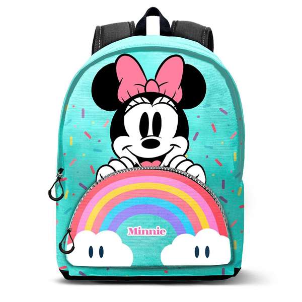 Karactermania Mochila HS Fan 3.0 - Sac à dos Minnie Rainbow 41x31x18 cm - Urbain, compartiment électronique, anti-liquide Ripstop Karactermania Mochila HS Fan 3.0 - Sac à dos Minnie Rainbow 41x31x18 cm - Urbain, compartiment électronique, anti-liquide Ripstop