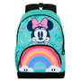 Karactermania Minnie Sac à Dos Fan 3.0 Rainbow Turquoise