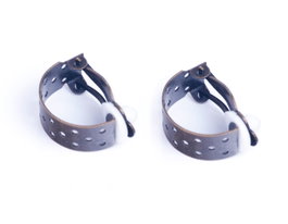 Innspiro Boucle d'oreille métallique pour coudre doré vieilli 18x8mm