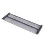 Emuca Miroir extractible pour armoires et dressings Quartz, pivotant à 180°, 1.000x300mm, Aluminium, verre et acier, Titane
