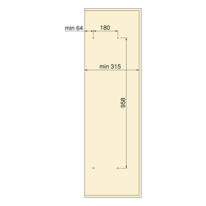 Emuca Miroir extractible pour armoires et dressings Quartz, pivotant à 180°, 1.000x300mm, Aluminium, verre et acier, Titane