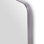 Emuca Miroir extractible pour armoires et dressings Quartz, pivotant à 180°, 1.000x300mm, Aluminium, verre et acier, Titane