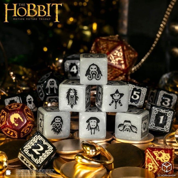 Q Workshop Le Hobbit TCG set de 16 dés Ember Hearth