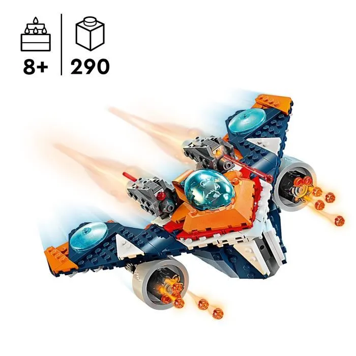 LEGO 76278 Marvel Le Vaisseau Spatial de Rocket contre Ronan, Jouet Les Gardiens de la Galaxie Vaisseau Minifigurines