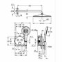 GROHE Ensemble de douche encastré Vitalio Rain Mono 310 - Gris