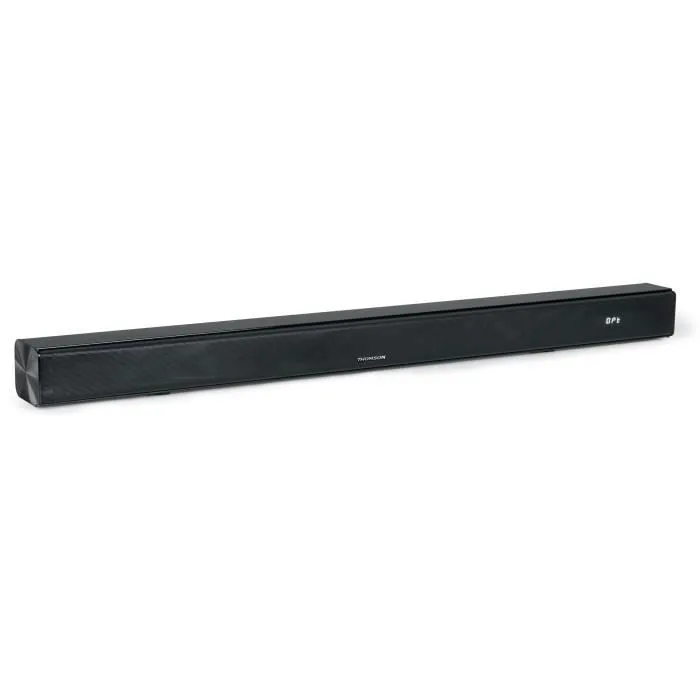Thomson - Barre de son noire - 120W - Bluetooth 5.3, HDMI ARC/CEC, USB, entrée optique, AUX, égaliseur, télécommande - 230V