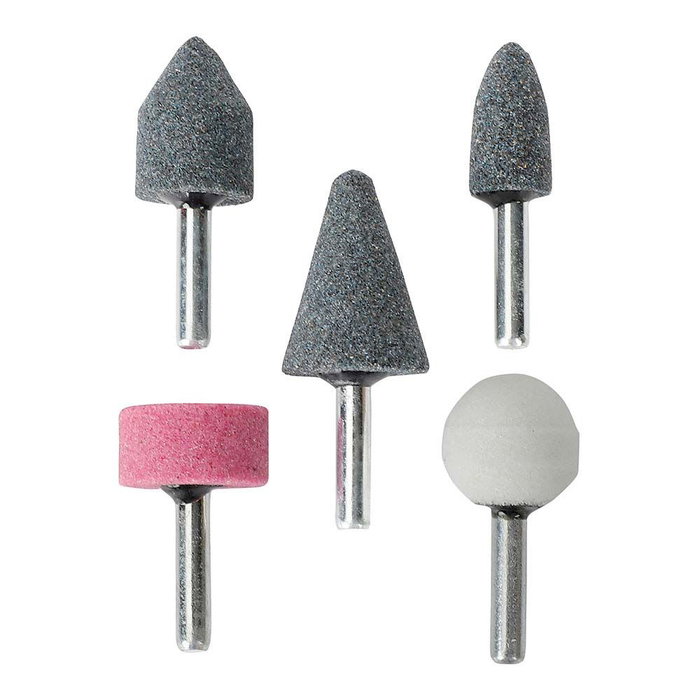 Workpro Jeu de 5 mini meules abrasives tige ø6 mm Workpro Jeu de 5 mini meules abrasives tige ø6 mm