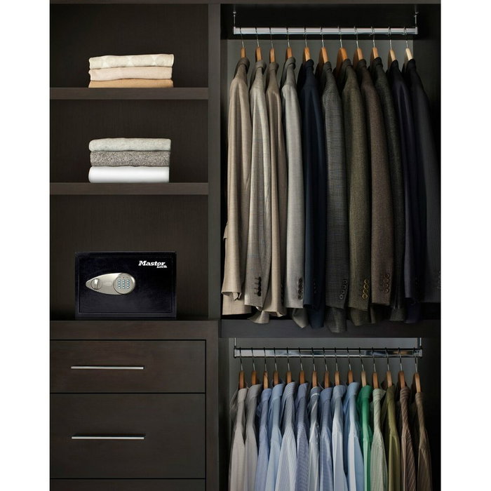 Master Lock Coffre-fort X055ML Noir et Gris Métal 16 L
