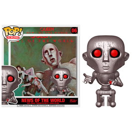 FUNKO Figura POP Queen News of the World avec Album Case