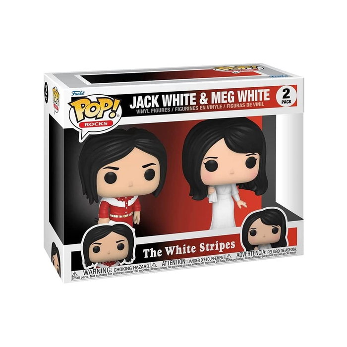 Funko Pop! Rock Stars - Pack 2 Figurines Vinyle 9 cm - Jack White & Meg White