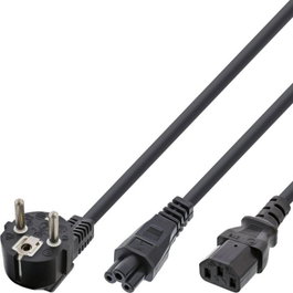 MicroConnect Câble répartiteur d'alimentation Schuko vers C5 & C13, 1,8m