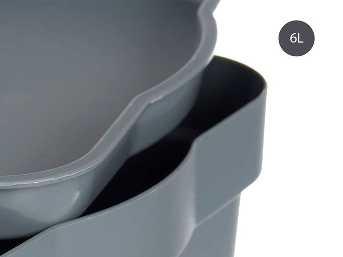 Kipit Boîte de Rangement Plastique Gris avec Couvercle 6L 32x21.5x11 cm (Set de 12) Kipit Boîte de Rangement Plastique Gris avec Couvercle 6L 32x21.5x11 cm (Set de 12)