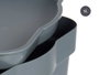 Kipit Boîte de Rangement Plastique Gris avec Couvercle 6L 32x21.5x11 cm (Set de 12)