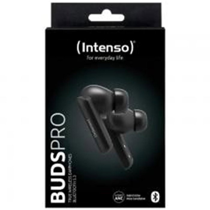 Intenso Buds Pro TWS H - ANC+ENC Noir Écouteurs Bluetooth 5.3 avec Réduction de Bruit Hybride, Autonomie 35h, IPX4, Modèle 3720500