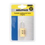 WOLFPACK LINEA PROFESIONAL Cadenas à combinaison en laiton 22 mm, 3 chiffres