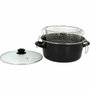 Menastyl Friteuse 26 cm avec couvercle et panier Noir