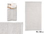 Berilo Serviette de Bain Unie 90x150 cm Gris Clair (Set de 12)