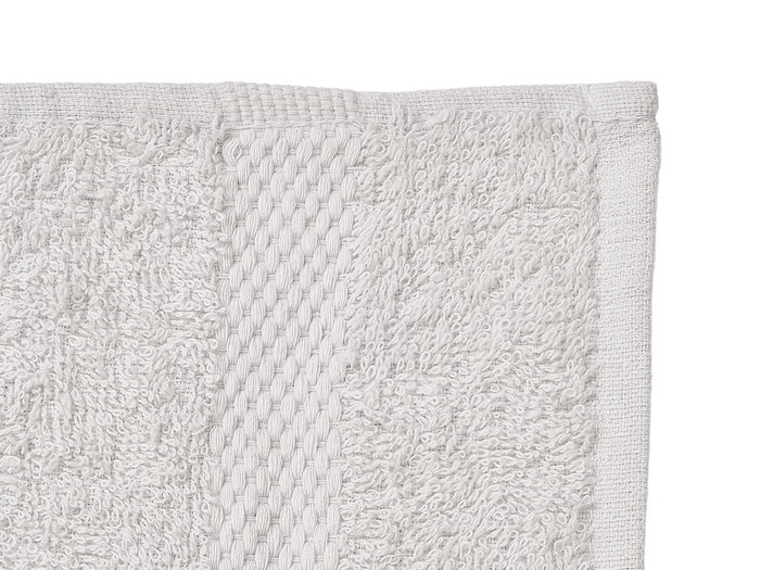 Berilo Serviette de Bain Unie 90x150 cm Gris Clair (Set de 12)