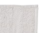 Berilo Serviette de Bain Unie 90x150 cm Gris Clair (Set de 12)