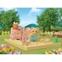 Sylvanian Families - Train Tchou-tchou des Bébés 5320 - La Crèche, l'École - Jouet à Pousser avec Bébé Ours - 3 ans et plus