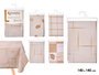 Kinvara Nappe Carrée Assortie Couleurs Terre 140x140cm (Set de 24)