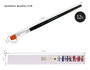 Innspiro Boîte de 12 pinceaux synthétiques plats n°18