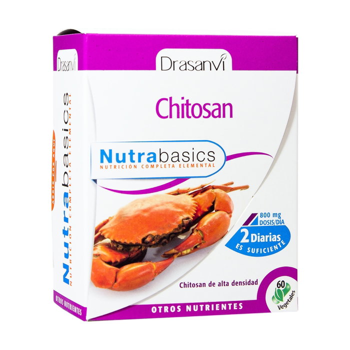 Drasanvi Nutrabasics Chitosan 60 capsules 800mg Drasanvi Nutrabasics Chitosan 60 capsules 800mg