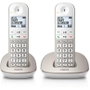 Philips XL4902S Téléphone duo sans fil Blanc et gris