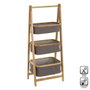 BigBuy Home Étagère de salle de bains Gris Naturel 45 x 34 x 109 cm