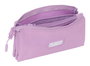 Safta Portatodo Triple Munich Basicos - Trousse triple à fermeture éclair, Lila, 22 x 12 x 3 cm