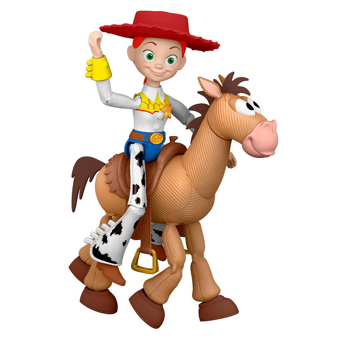 Mattel Toy Story 5 - Pack de 2 Figurines Action Jessie et Perdigón - Personnages Disney Pixar - Jeu de Figurines Articulées - Pour Enfants 4 Ans et Plus - Réf. Jkv21