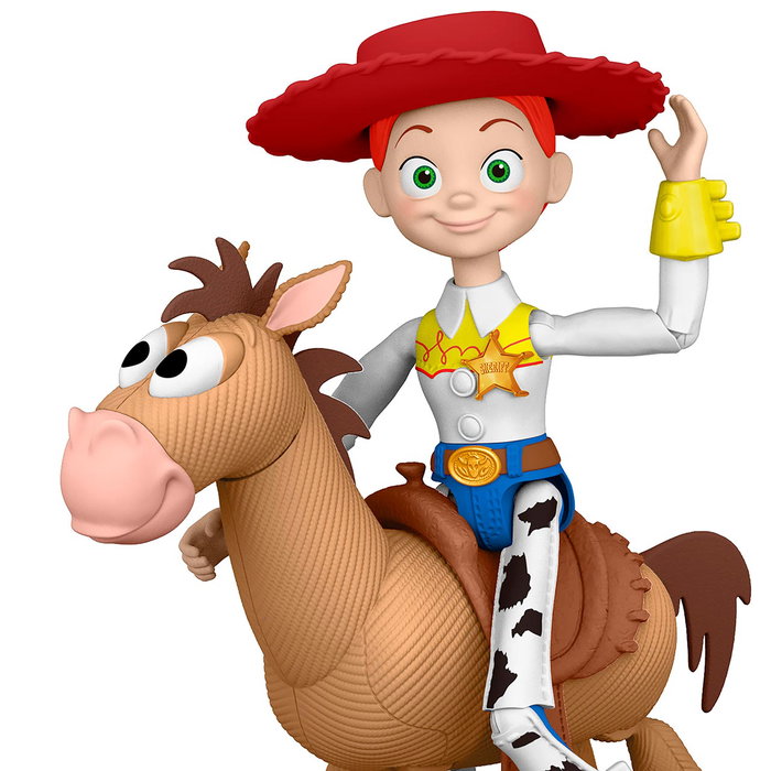Mattel Toy Story 5 - Pack de 2 Figurines Action Jessie et Perdigón - Personnages Disney Pixar - Jeu de Figurines Articulées - Pour Enfants 4 Ans et Plus - Réf. Jkv21