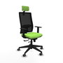 Piqueras y Crespo Chaise de Bureau Horna avec Appui-tête et Mécanisme Traslack, Pistache