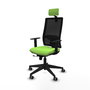 Piqueras y Crespo Chaise de Bureau Horna avec Appui-tête et Mécanisme Traslack, Pistache