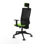 Piqueras y Crespo Chaise de Bureau Horna avec Appui-tête et Mécanisme Traslack, Pistache