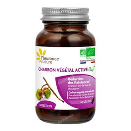 Fleurance Nature Charbon Végétal Activé Bio 60 Capsules