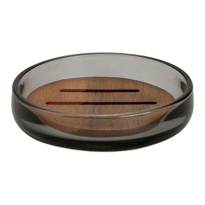 Porte-savon Andrea House ba73071 Gris Verre Bois d'acacia Porte-savon Andrea House ba73071 Gris Verre Bois d'acacia